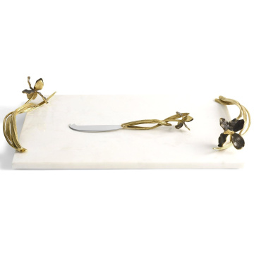 Доска для сыра с ножом Michael Aram Black Iris Large Cheese Board w/ Knife 111208