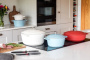 Кастрюля с крышкой KitchenCraft MasterClass Sky Blue Casserole Dish MCMCRD20SKY. фото 7