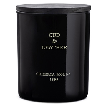Ароматическая свеча Cerería Mollá 1899 Boutique Oud & Leather Scented Candle 5549