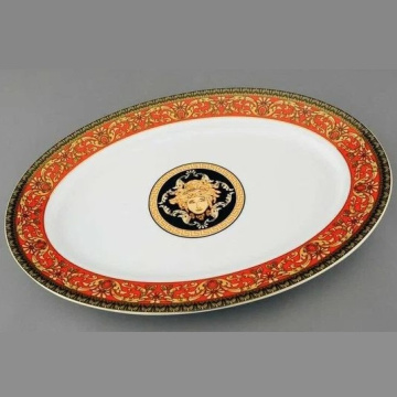 Блюдо овальное Leander Sabina Červená Páska 02111523-0979